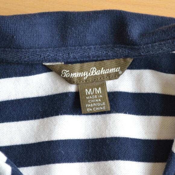 Tommy Bahama Sleeveless Polo Dress Mini Size M Striped - Picture 3 of 4